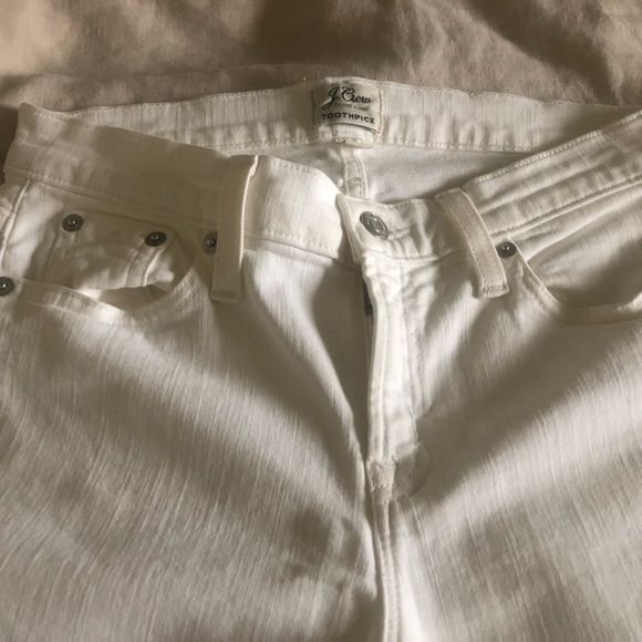 J. Crew Women’s White Toothpick Jeans. Size 26. Perfect condition - Picture 5 of 12